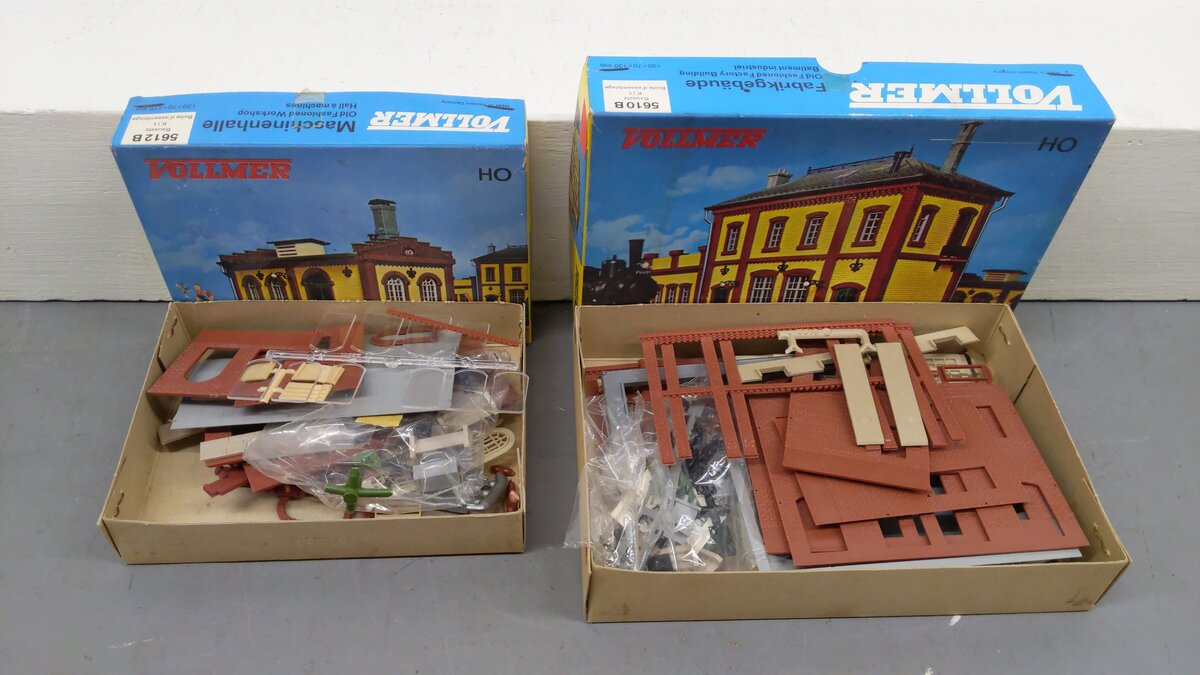 Vollmer HO Assorted Building Kits [2] EX/Box