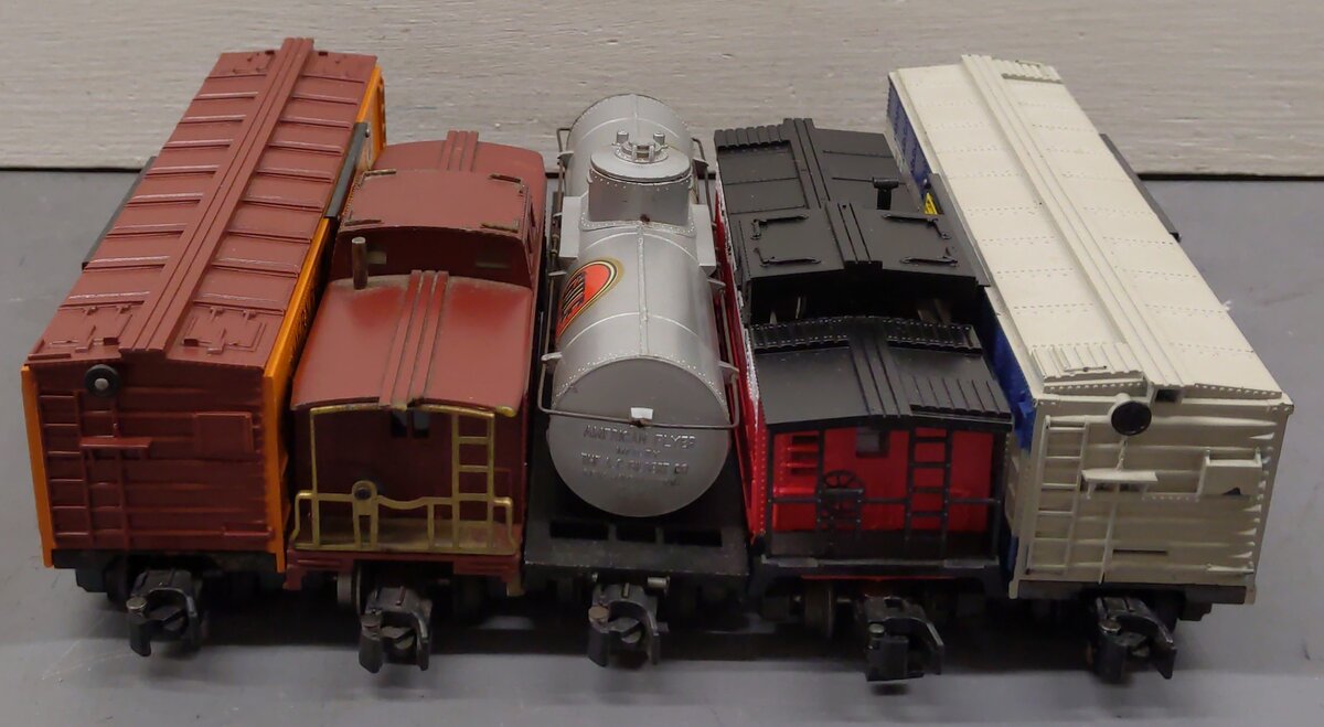American Flyer S Scale Assorted Freight Cars 983, 947, 6-48713, 930, 925 [5] VG