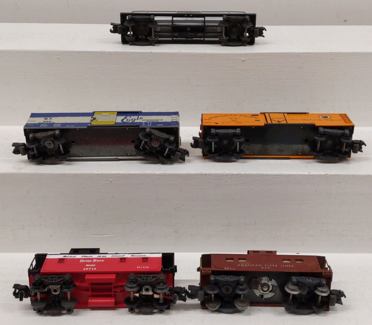 American Flyer S Scale Assorted Freight Cars 983, 947, 6-48713, 930, 925 [5] VG
