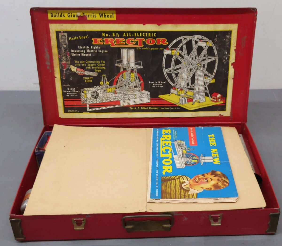 Gilbert 8 1/2 Vintage Erector All Electric Ferris Wheel Kit/Box