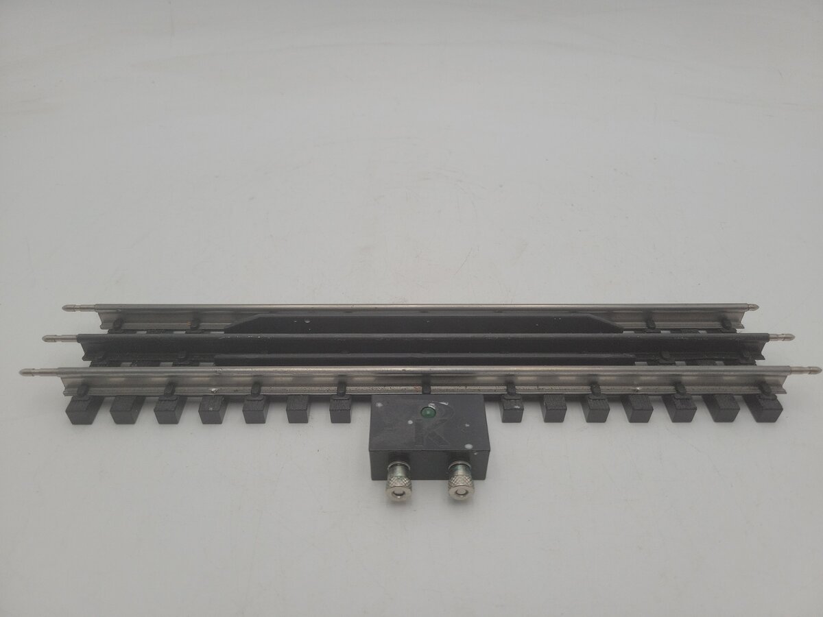 K-Line K-0698 O Gauge Shadow Rail Terminal Track W/Realistic Black Center Rail VG