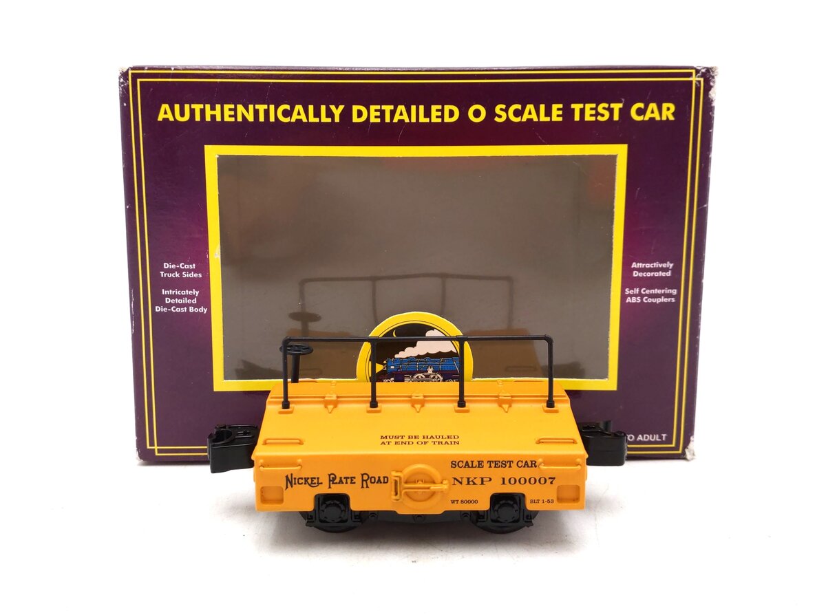 MTH 20-98252 O Nickel Plate Road Die-Cast Test Car #100007 NIB