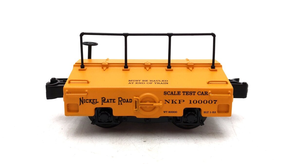 MTH 20-98252 O Nickel Plate Road Die-Cast Test Car #100007 NIB