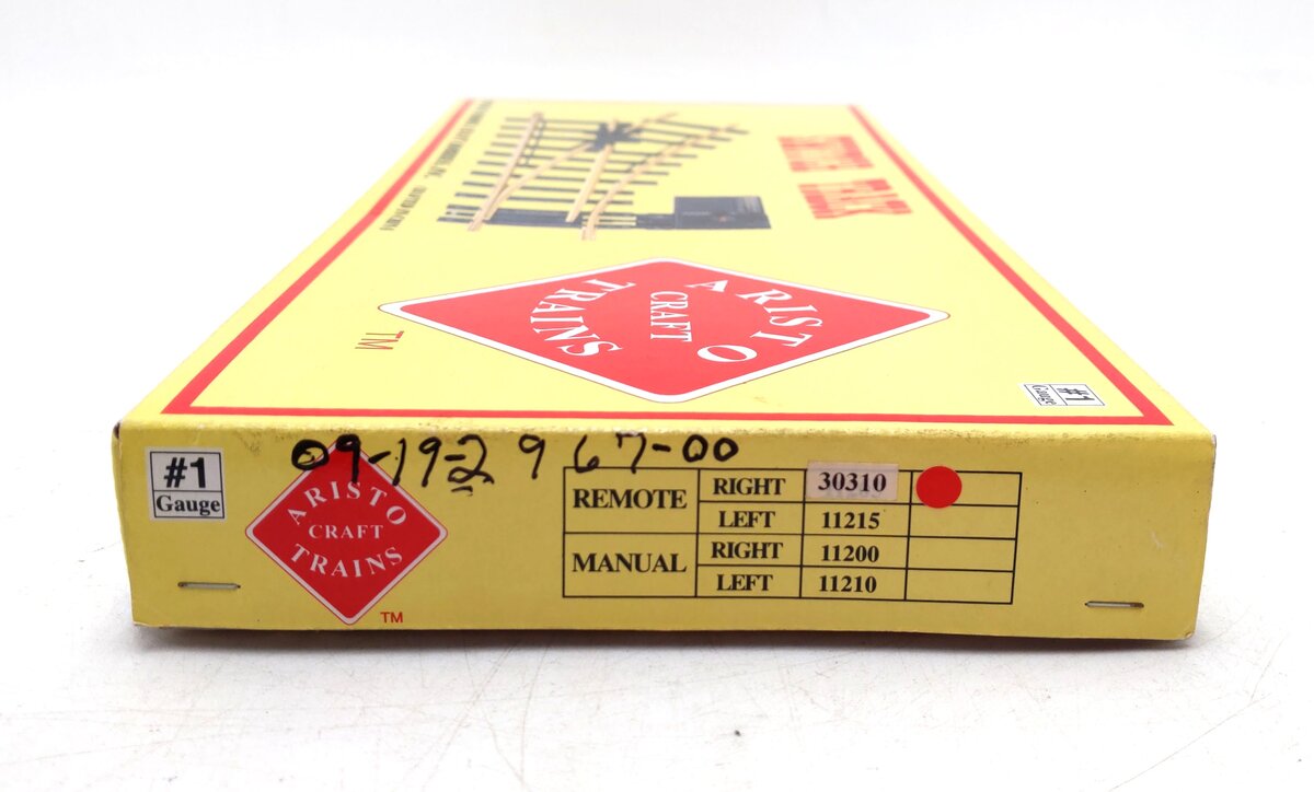 Aristo-Craft 30310 G Brass Right Hand Remote Switch Turnout EX/Box