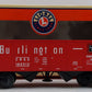 Lionel 6-26779 O Gauge Burlington Operating Hopper #189312 w/ Coal Load LN/Box