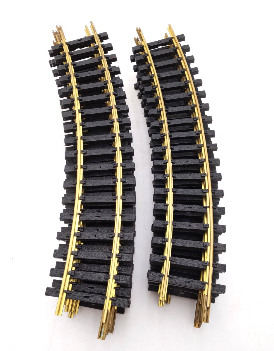 Aristo-Craft 30110 USA Style Brass Rail 5' Diameter Curved Track Sections (13) EX
