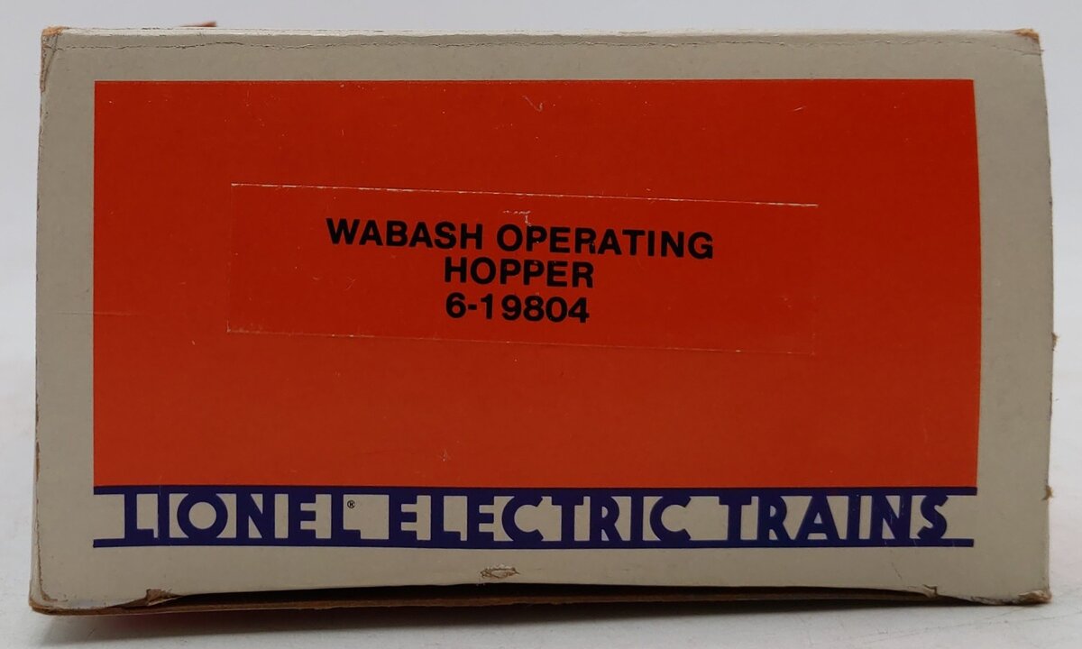Lionel 6-19804 O Gauge Wabash Operating Hopper Car EX/Box