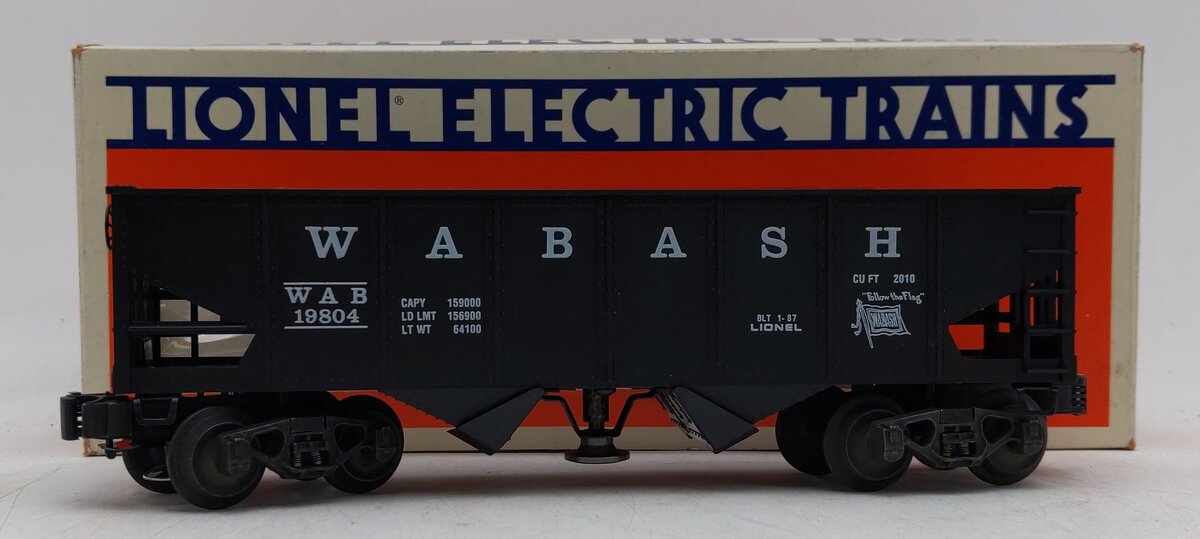 Lionel 6-19804 O Gauge Wabash Operating Hopper Car EX/Box