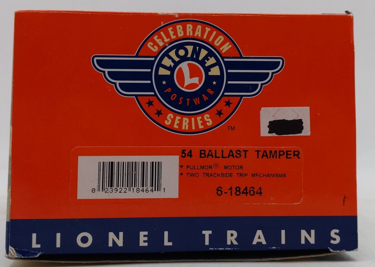 Lionel 6-18464 O Postwar Celebration Series Ballast Tamper Car #54 LN/Box