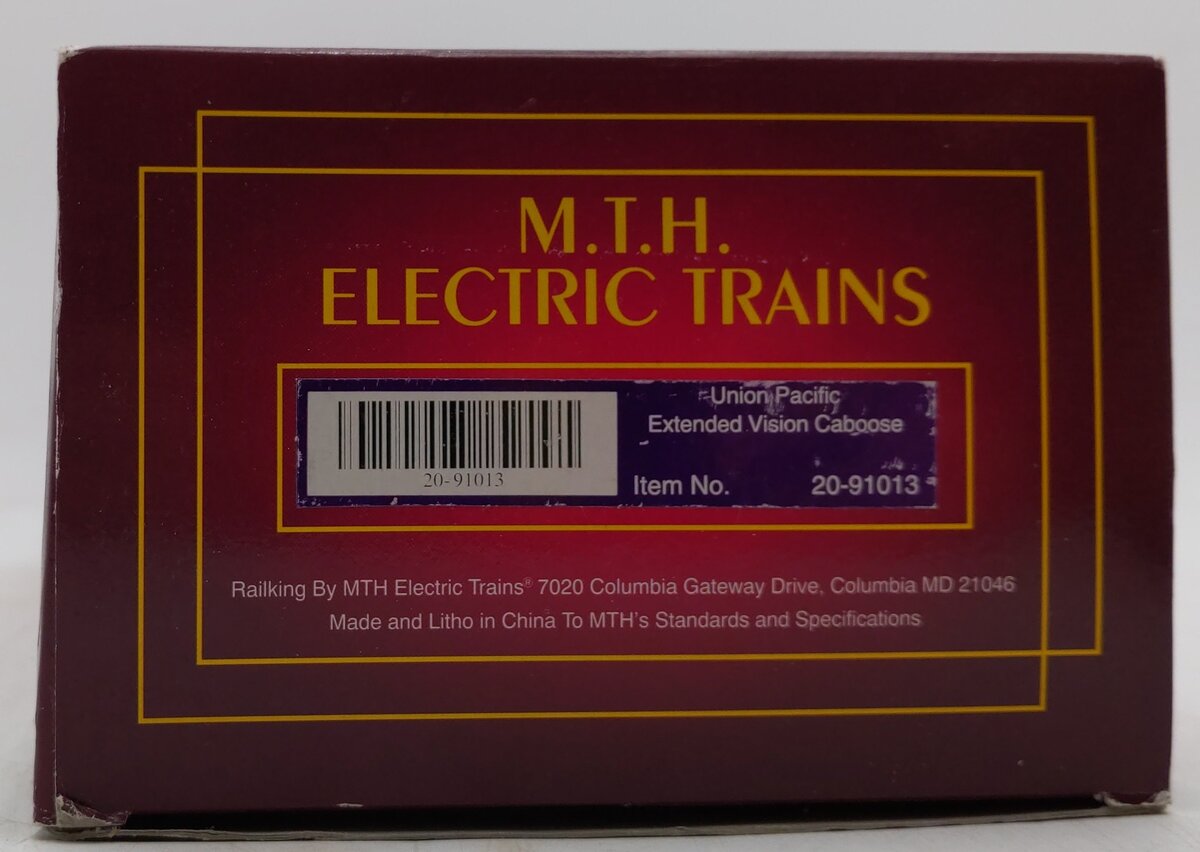 MTH 20-91013 O Gauge Union Pacific Extended Vision Caboose #25461 LN/Box