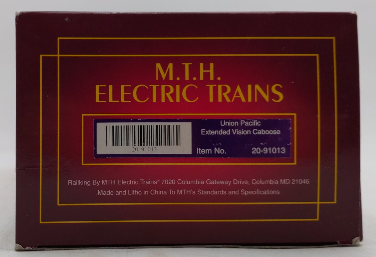 MTH 20-91013 O Gauge Union Pacific Extended Vision Caboose #25461 LN/Box