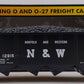 MTH 30-7525 O Gauge Norfolk & Western Operating Hopper Car #12915 EX/Box