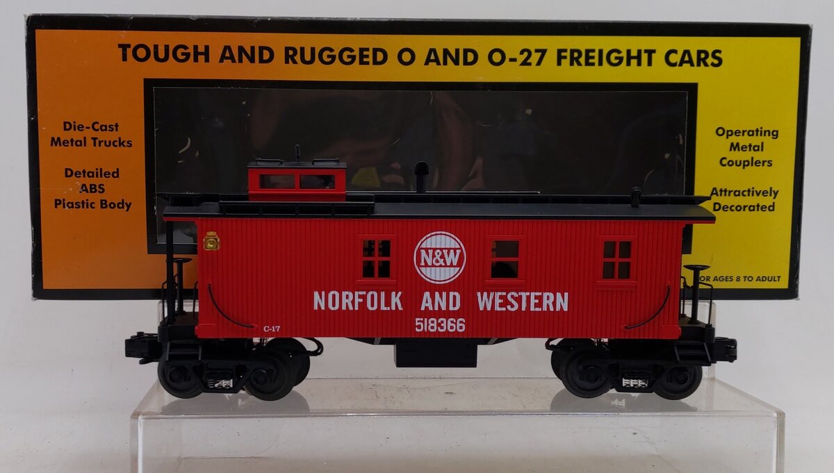 MTH 30-7736 O Gauge Norfolk and Western Woodside Caboose LN/Box