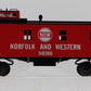 MTH 30-7736 O Gauge Norfolk and Western Woodside Caboose LN/Box