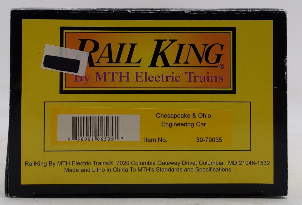 MTH 30-79035 O Gauge Chesapeake & Ohio Engineering Car #1138 LN/Box