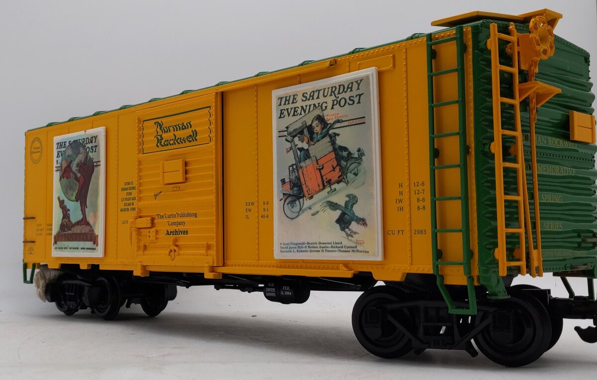 Aristo-Craft 46038-2 G Scale Norman Rockwell Spring Boxcar EX/Box
