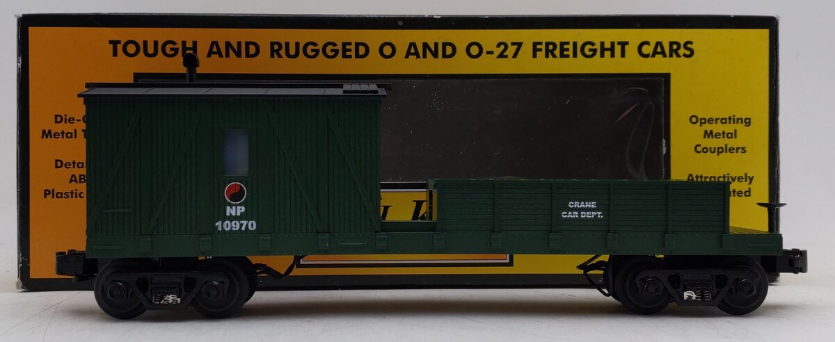 MTH 30-7913 O Gauge Northern Pacific Crane Tender Car #10970 LN/Box