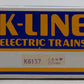 K-Line K6137 O/O27 Chicago & Northwestern Lighted Caboose LN/Box