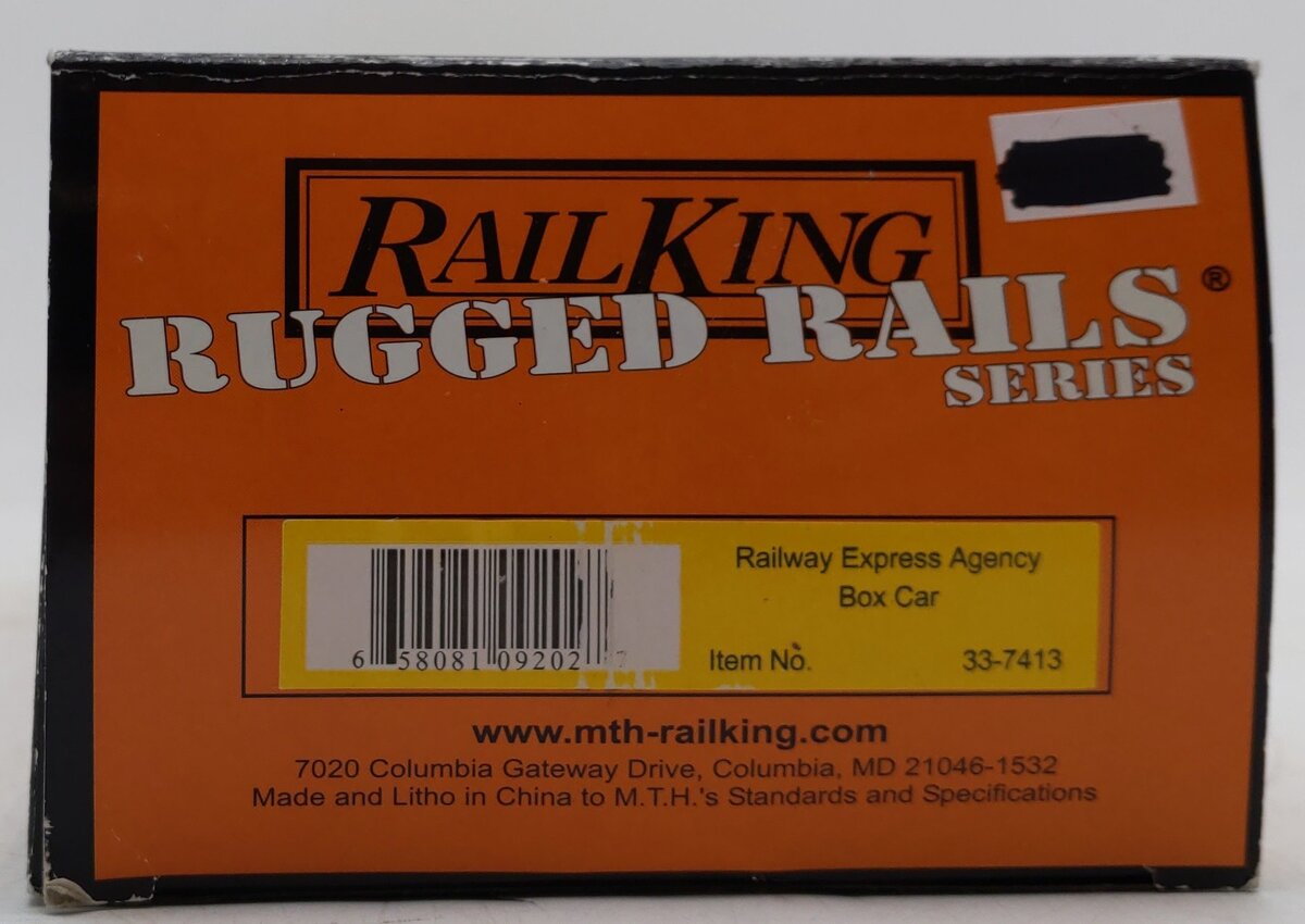 MTH 33-7413 O Gauge REA Single Door Box Car #6435 LN/Box