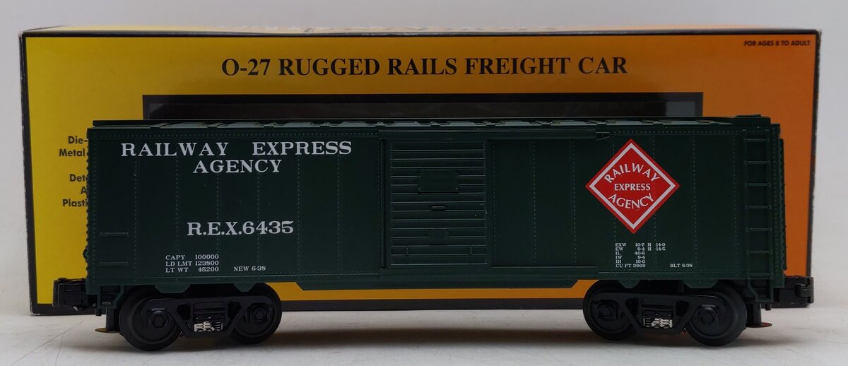 MTH 33-7413 O Gauge REA Single Door Box Car #6435 LN/Box