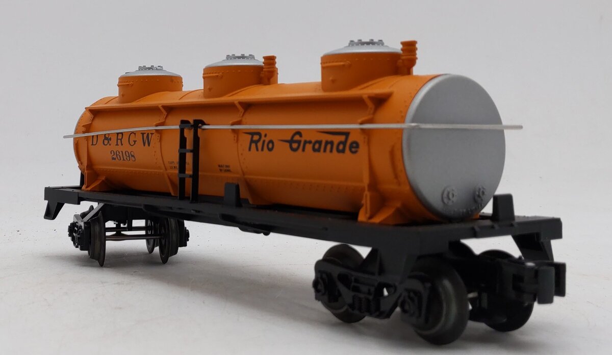 Lionel 6-26198 Rio Grande 3-Dome Tank Car LN/Box