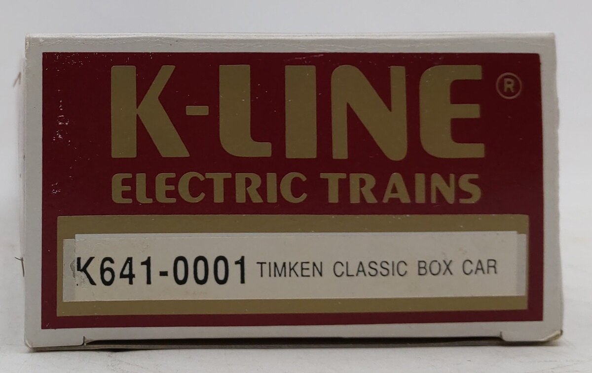 K-Line K641-0001 O Gauge Timken® Classic Boxcar LN/Box