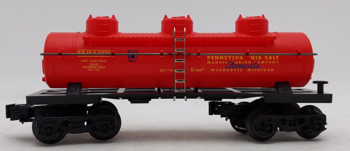 K-Line K5426 O Gauge Pennsylvania Salt Co. Triple Dome Tank Car LN/Box