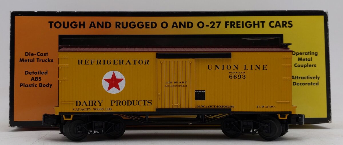 MTH 30-74697 O Pennsylvania Union Line 19th Century 34’ Boxcar LN/Box
