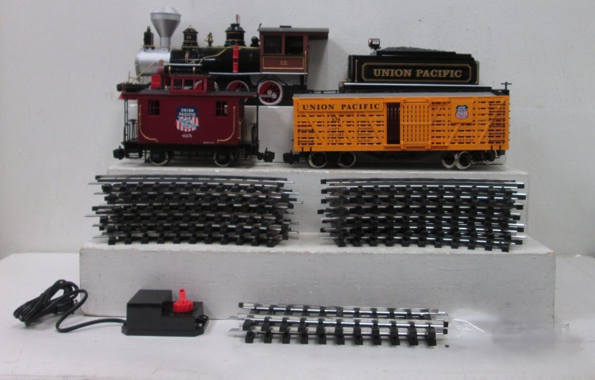 Bachmann 90026 Golden Spike G Gauge Steam Train Set EX/Box