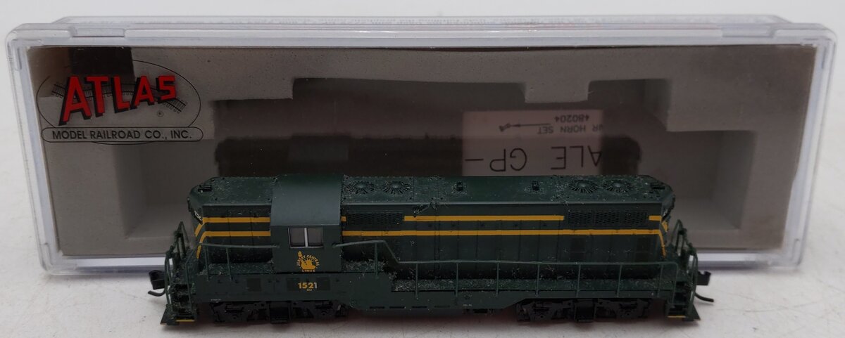 Atlas 48276 N Scale New Jersey Central Powered Diesel Locomotive #1521 EX/Box