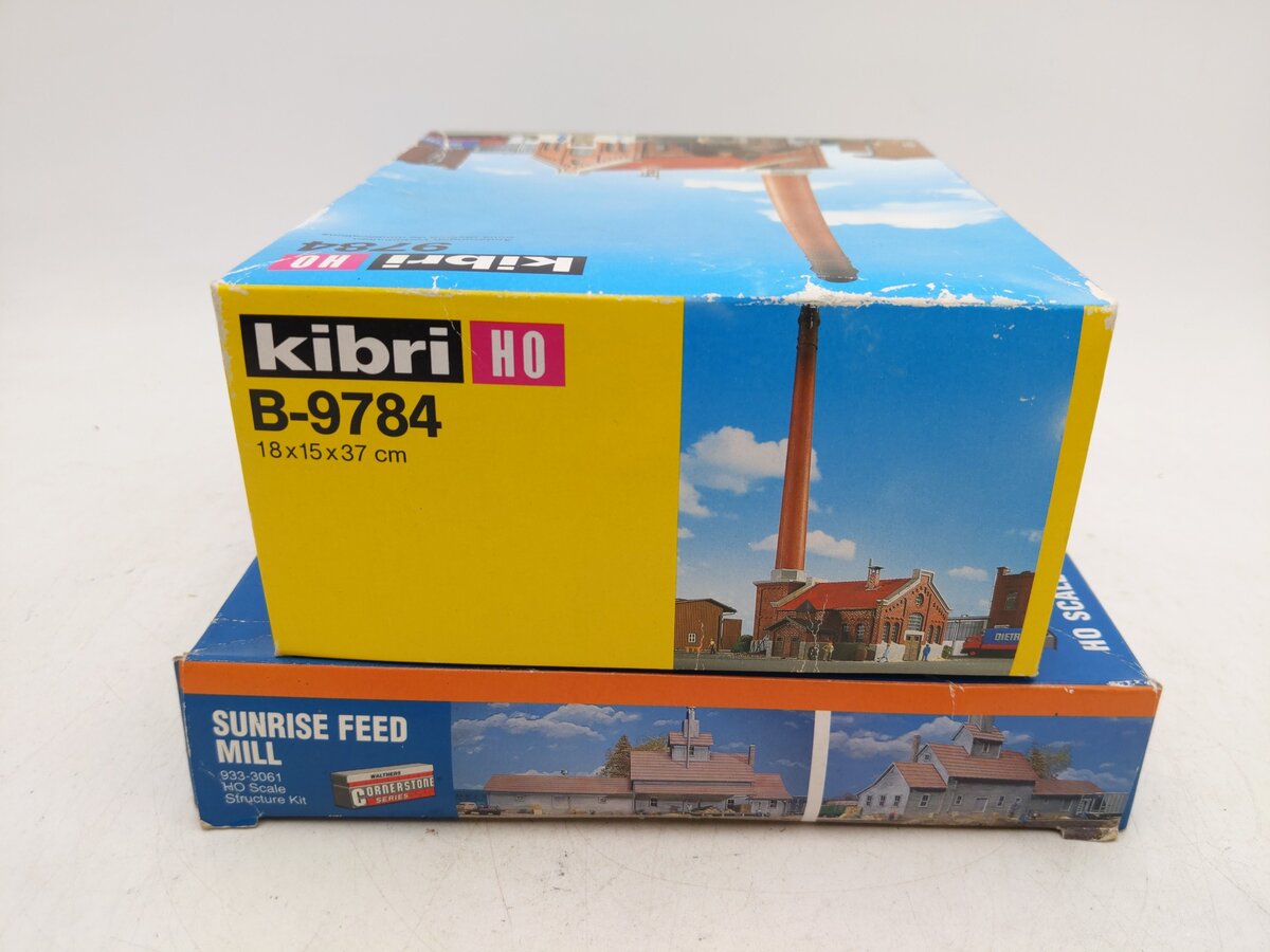 Walthers and Other HO Scale Assorted Building Kits [2] EX/Box