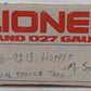 Lionel 6-9213 O Gauge Minneapolis and St. Louis Covered Quad Hopper EX/Box