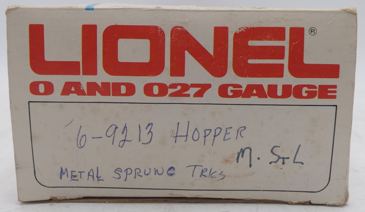 Lionel 6-9213 O Gauge Minneapolis and St. Louis Covered Quad Hopper EX/Box