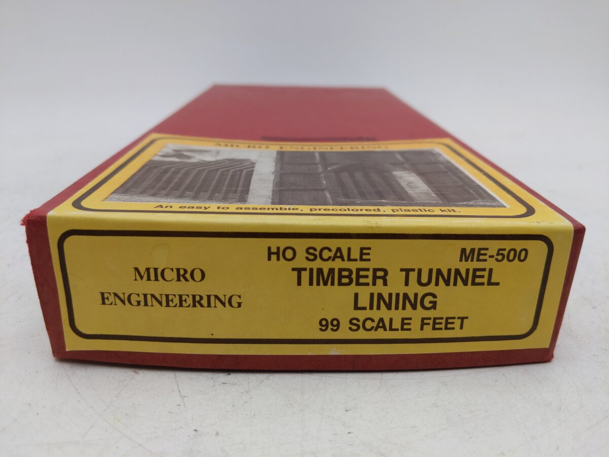 Micro Engineering ME-500 HO Scale Timber Tunnel Lining 99 Scale Feet Kit EX/Box