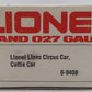 Lionel 6-9408 O Gauge Circus Stock/Animal Car #9408 EX/Box