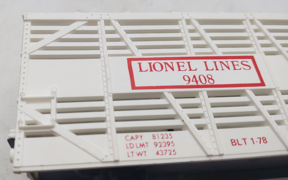 Lionel 6-9408 O Gauge Circus Stock/Animal Car #9408 EX/Box