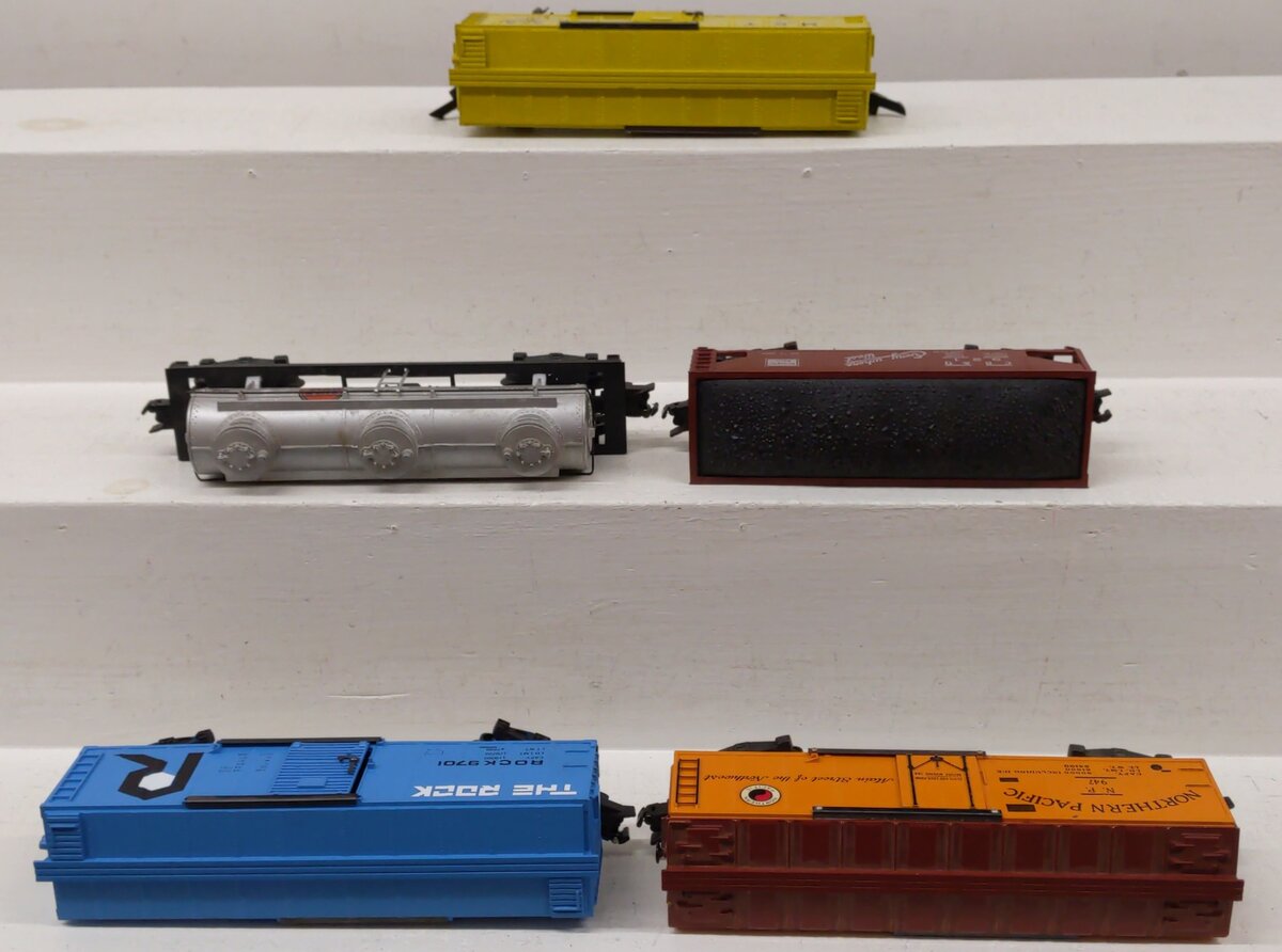 American Flyer S Gauge Assorted Freight Cars 637 926, 921, 4-9701, 947 [5] VG