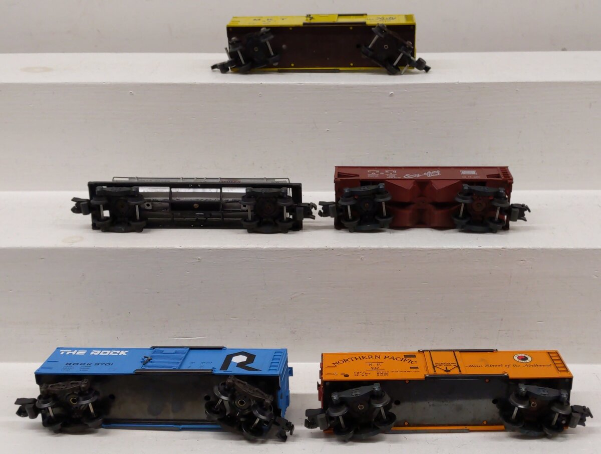 American Flyer S Gauge Assorted Freight Cars 637 926, 921, 4-9701, 947 [5] VG