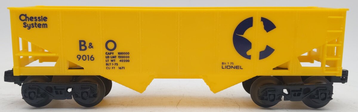Lionel 6-9016 O Gauge Baltimore & Ohio 2-Bay Hopper VG/Box