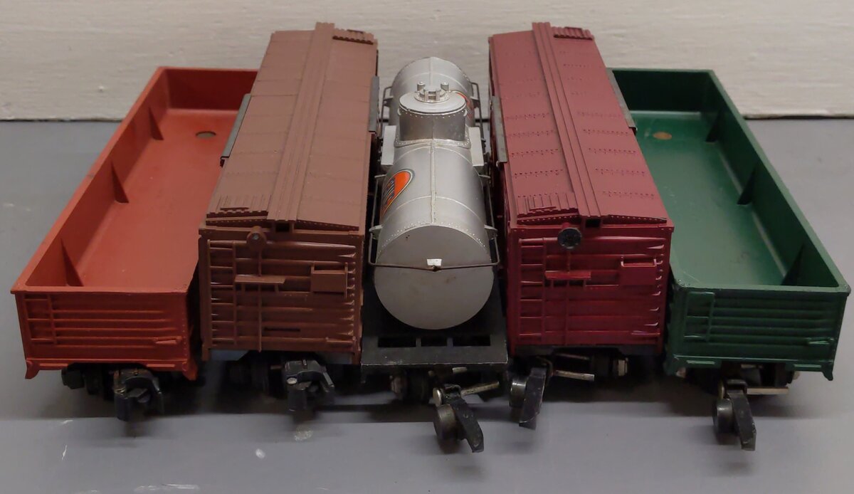 American Flyer S Gauge Assorted Freight Cars 629, 625G, 631, 4-9710, 941 [5] VG