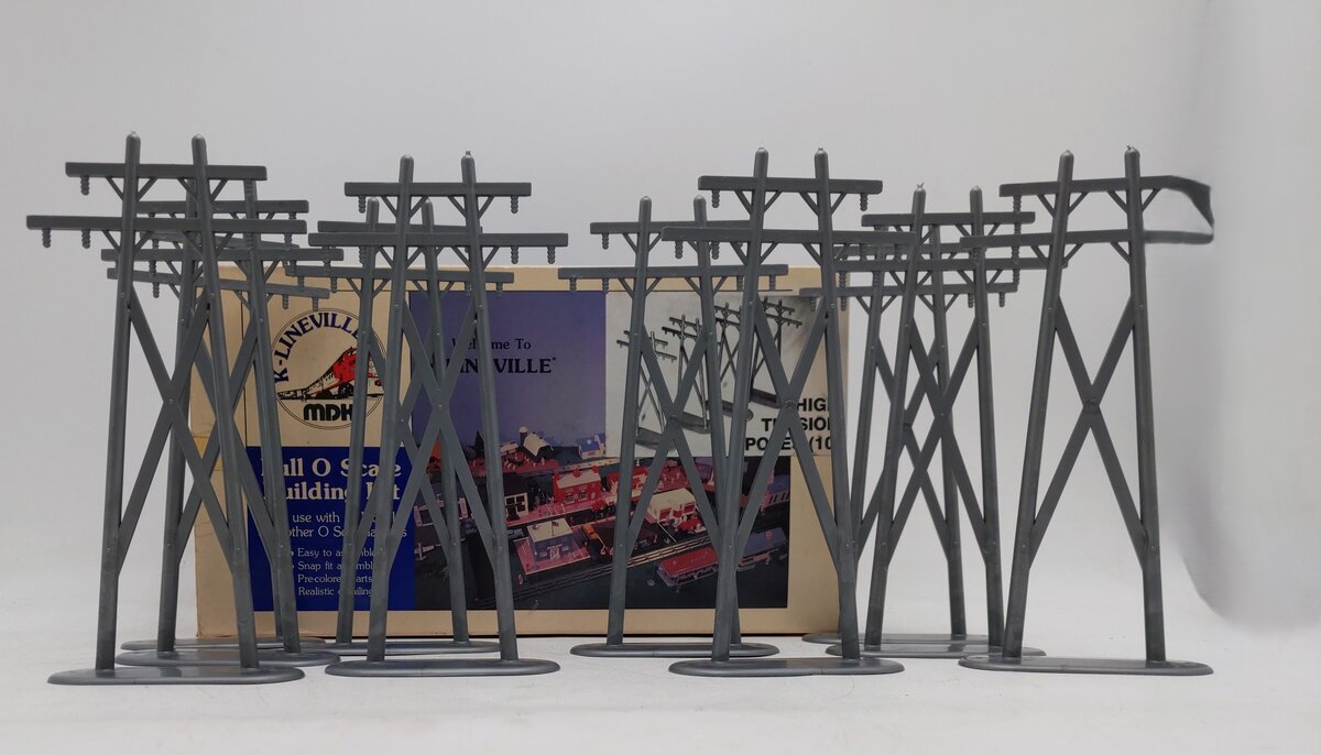 K-Line K-4177 O Scale Accessories High Tension Poles (Box of 10) EX/Box