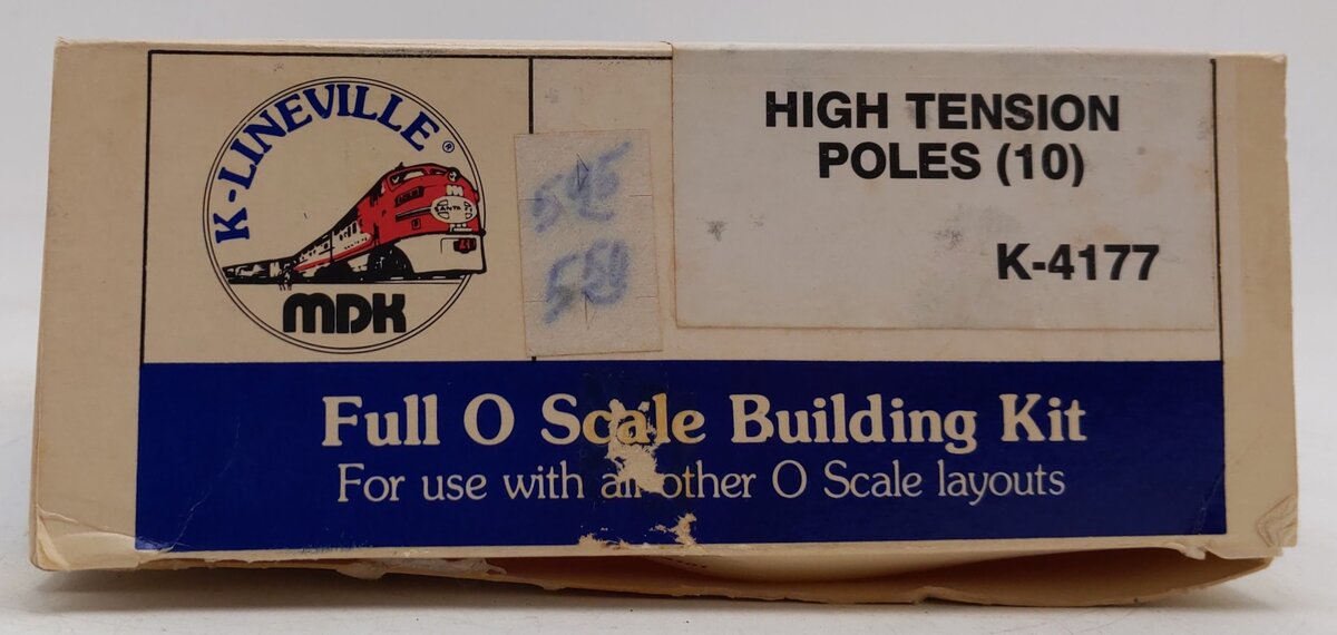 K-Line K-4177 O Scale Accessories High Tension Poles (Box of 8) EX/Box