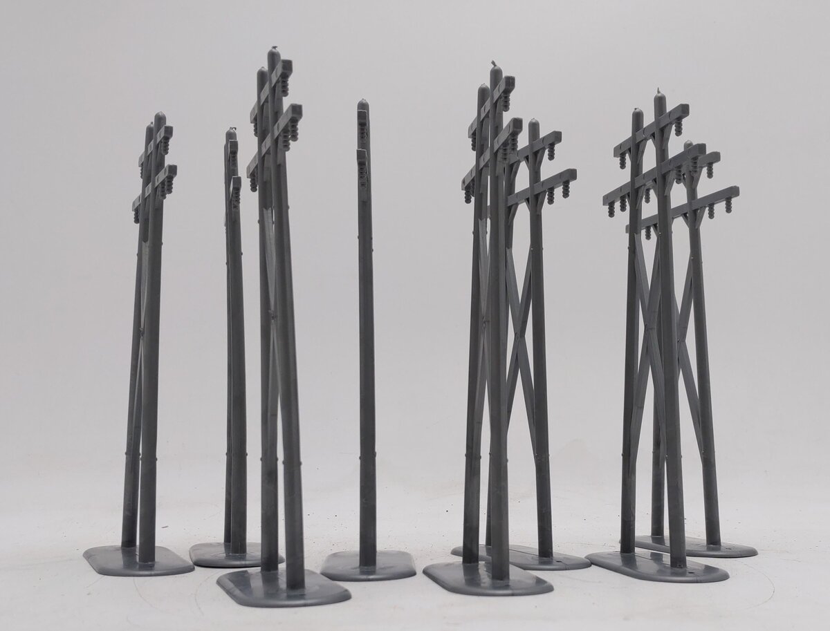 K-Line K-4177 O Scale Accessories High Tension Poles (Box of 8) EX/Box