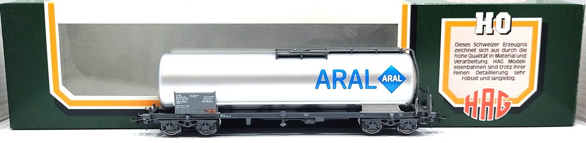 HAG 382 HO Scale SBB ARAL Tank Car LN/Box