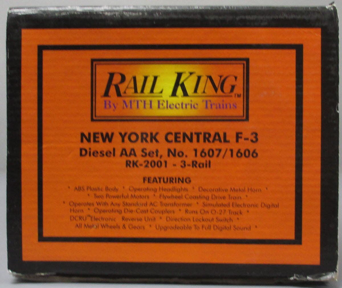 MTH 30-2001-0 NYC F-3 AA Diesel Engine Set w/Horn #1607/1606 LN/Box