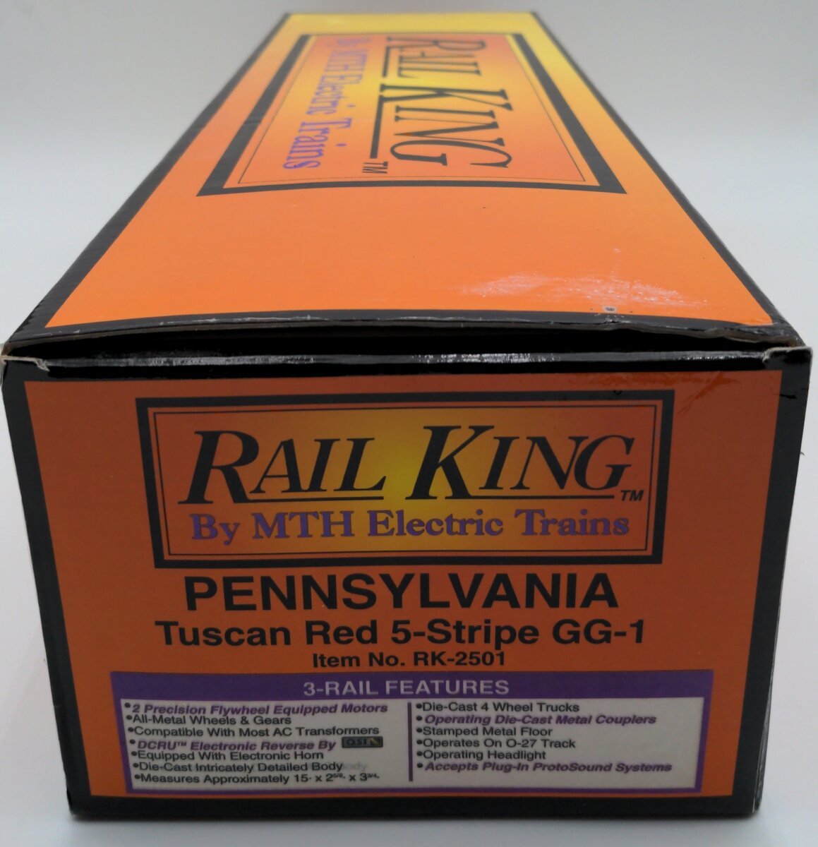 MTH 30-2501 O Gauge Pennsylvania Tuscan 5 Stripe GG-1 Electric Locomotive #4913 LN/Box