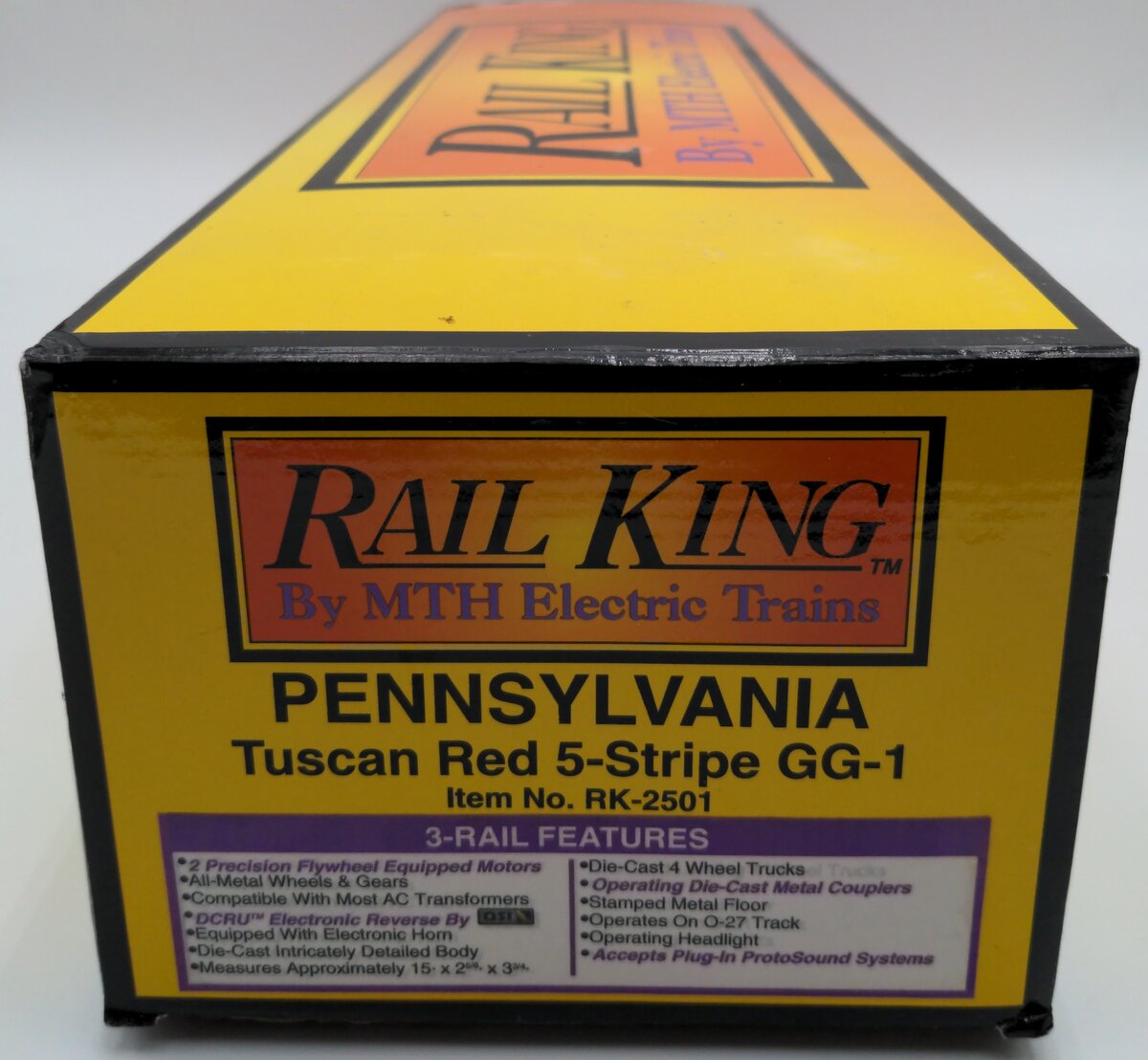MTH 30-2501 O Gauge Pennsylvania Tuscan 5 Stripe GG-1 Electric Locomotive #4913 LN/Box
