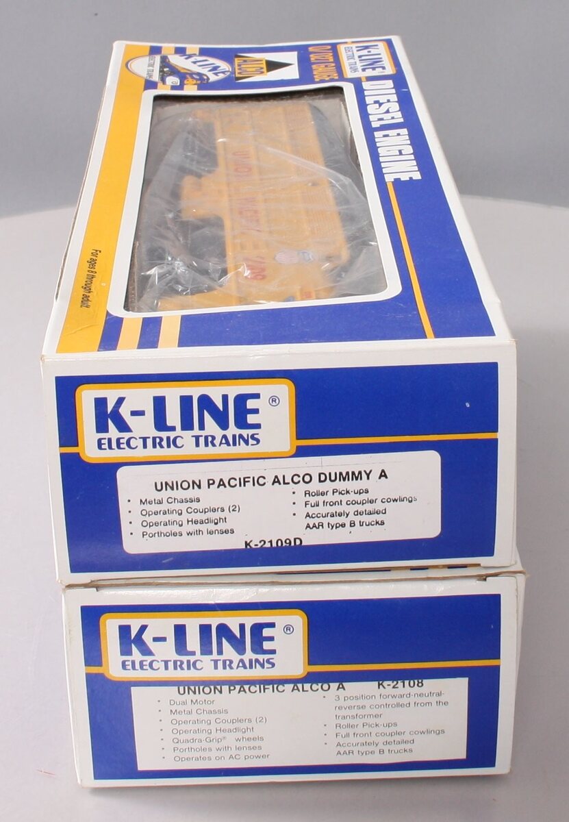 K-Line K2108 O UP Alco AA Diesel Locomotive Set #2108/2109 LN/Box