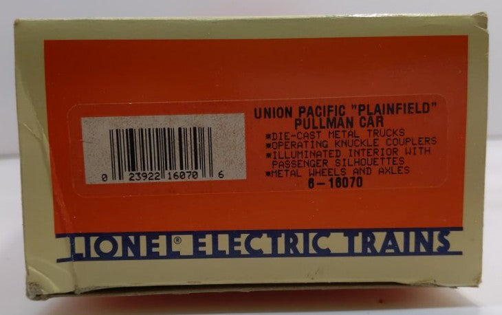 Lionel 6-16070 O Gauge Union Pacific "Plainfield" Pullman Car #6070 LN/Box