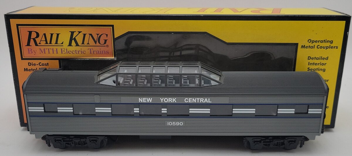 MTH 30-6022 O New York Central Streamlined Vista Dome Car #10590 LN/Box